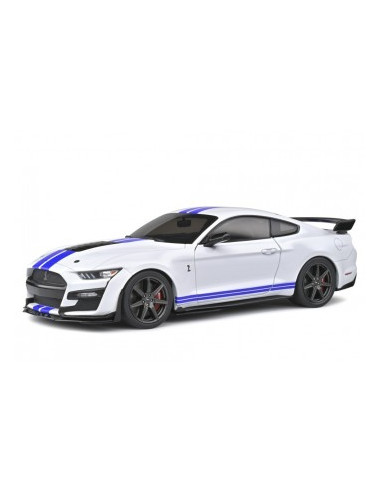 Ford Mustang Shelby Gt500 Fast Track 2020 E1/18 Blanco/Azul