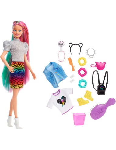 Barbie Pelo Arcoiris Muñeca