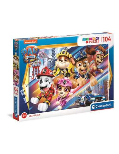 Clementoni, Puzzle Paw Patrol  the Movie 2021 104pzs