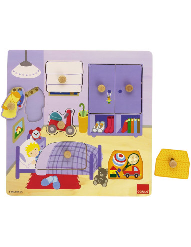 Puzzle habitación de niños 7 piezas de Madera 