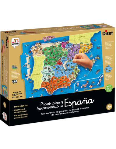 Puzzle educativo Provincias y Autonomías de España