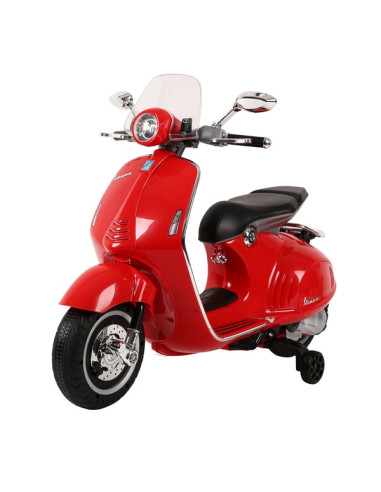 Motocicleta eléctrica Vespa 12V roja