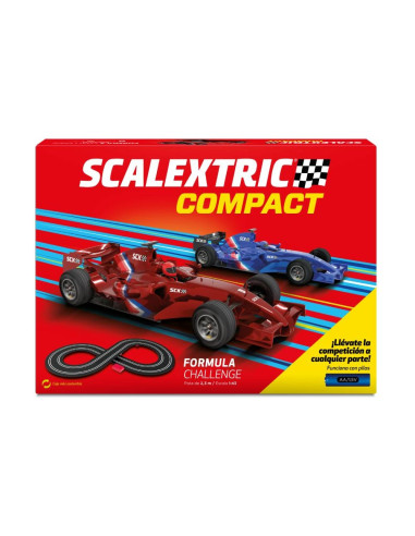 Pista Scalextric Compact Formula Challenge Incluye 2 Coches F1 Y Puente