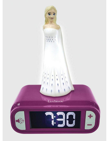 Reloj despertador con sonido y luz nocturna Frozen