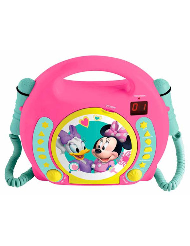 Reproductor CD con 2 Microfonos Minnie Mouse