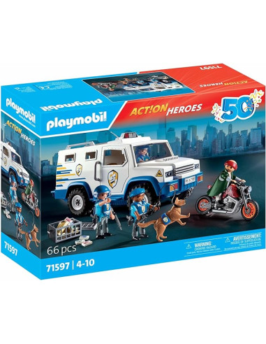 PLAYMOBIL TRANSPORTE DINERO POLICIA