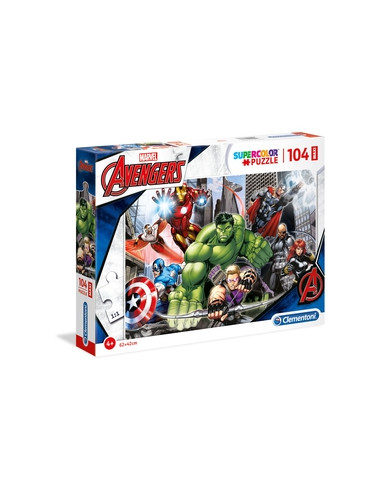 Clementoni, Puzzle 104pzs Maxi The Avengers