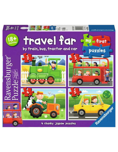 Puzzle Medios de transporte 2-3-4-5 piezas