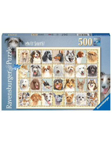 Puzzle Retratos de perros 500 piezas