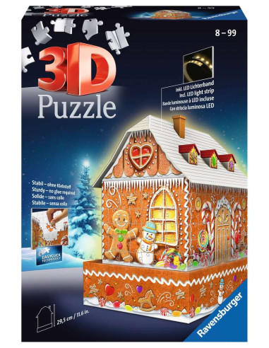 Puzzle 3D Casita de Genjibre 