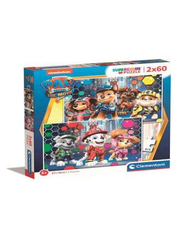 Puzzle Patrulla Canina - 2x60 piezas - Supercolor