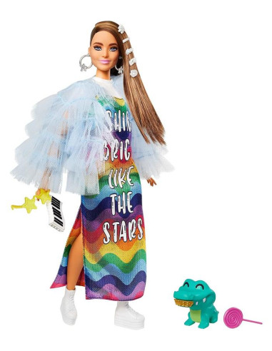 Barbie Extra Vestido Arcoiris