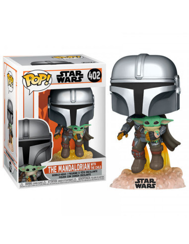 Funko Pop! Mandalorian con Baby Yoda Stars Wars