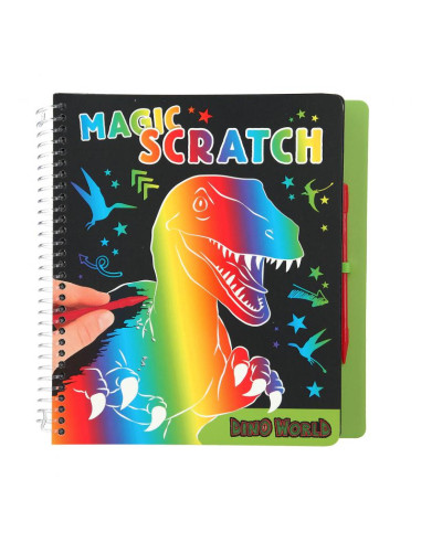 Dino World Magic-Scratch Book