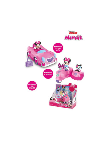 Figura Minnie Articulada con Vehiculo