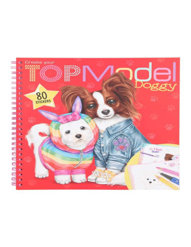 Crea tu libro para colorear perrito TOPModel