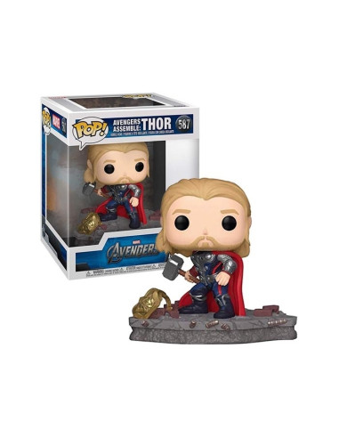 Funko Pop! Deluxe Marvel Avengers Assemble Series - Figura de Thor