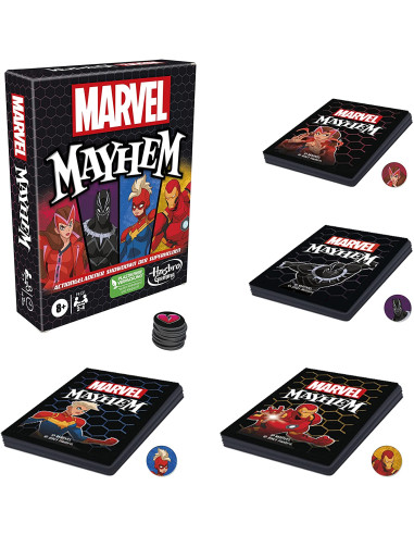 Marvel Mayhem - Juego de Cartas con superhéroes de Marvel