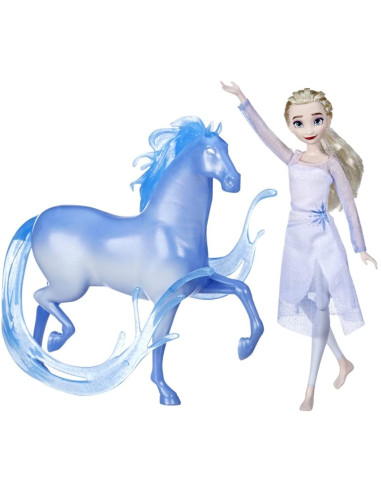 Disney Frozen - Muñeca de Elsa y Figura de Nokk inspiradas en Frozen 2