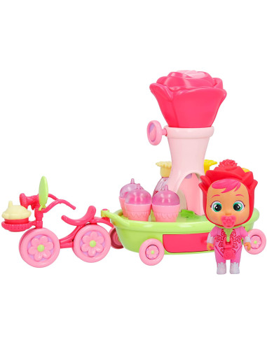 BEBÉS LLORONES LÁGRIMAS MÁGICAS Flowers Playset | Playset del Personaje Rose y 17 Accesorios para Si