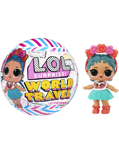 LOL Surprise World Travel Tots Muñeca de Moda con 8 sorpresas