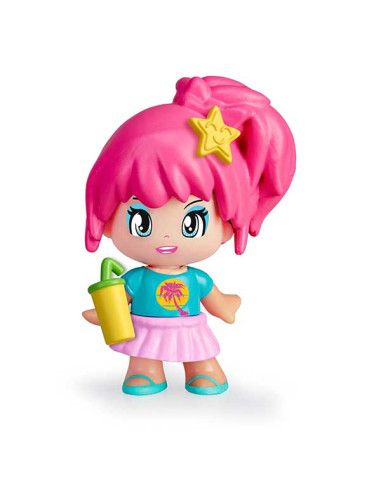 Pinypon Figura Summer Time Cabello Rosa