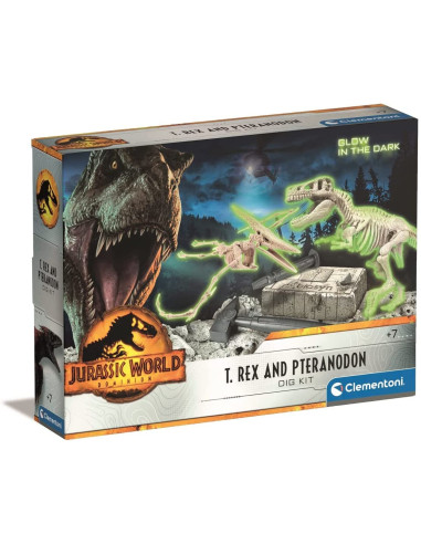 Jurassic World 19205 Juego de 3 excavación T-Rex y Pteranodon