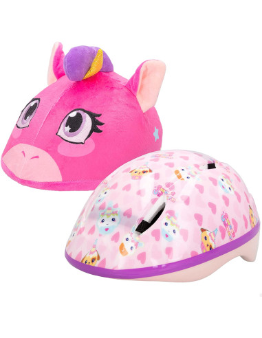 Casco Funda Peluche 3D Unicornio