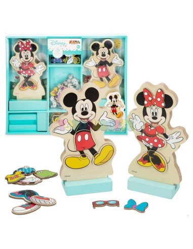 Disney Juego Vestidos Madera 34x38cm Minnie Woomax