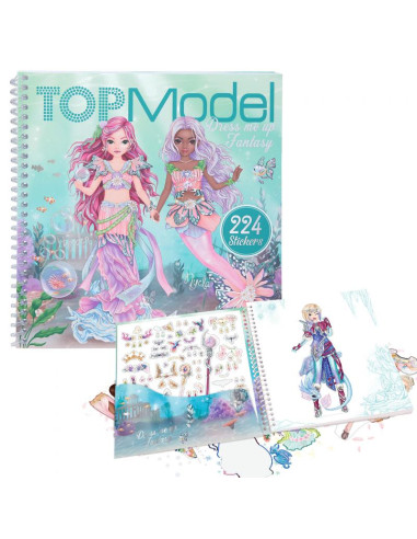 Cuaderno con calcomanías TOPModel Dress me up Sirenas