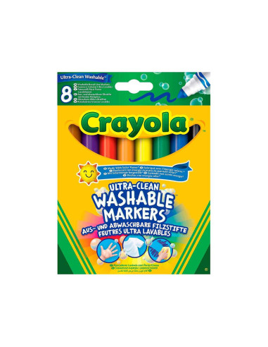 Crayola 8 Rotuladores Ultralavables Maxi Punta