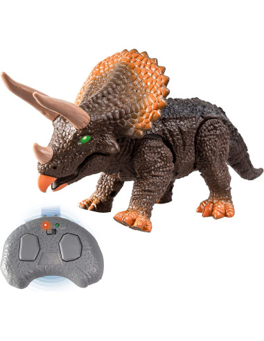 Wild Predators - Triceratops RC, Dinosaurio Teledirigido 22 Cm