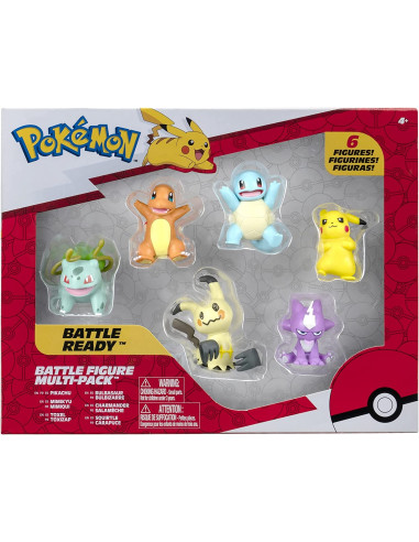 Pokemon Multipack 6 Figuras de Bizak