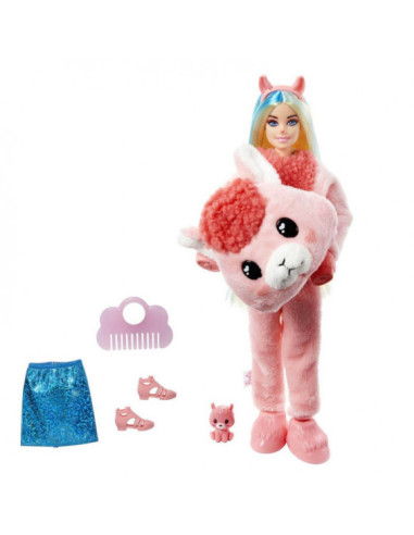 Barbie Cutie Reveal Llama Disfraz Rosa