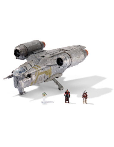 Star Wars Nave Deluxe Razor Crest y Figuras