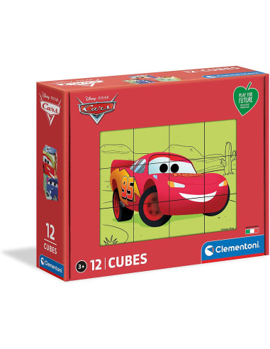 Puzzle Cubo Cars Disney 12pzs