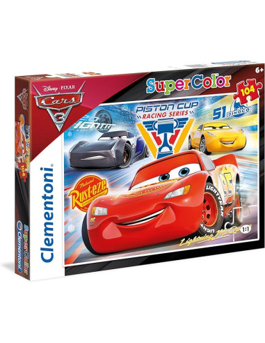 Puzzle infantil 104 piezas Cars 3