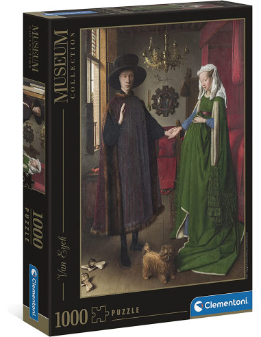 Clementoni Puzzle 1000 pzs Cuadro Matrimonio Arnolfini de Van Eyck