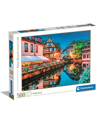 Clementoni Puzzle Casco antiguo de Estrasburgo 500 Piezas