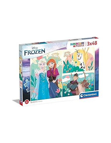 Disney Infantil 3 Puzzles de 48 Piezas Frozen