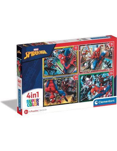 Puzzles de 12, 16, 20 y 24 Piezas Spiderman