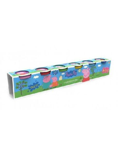 Pack 6 Botes Plastilina Peppa Pig