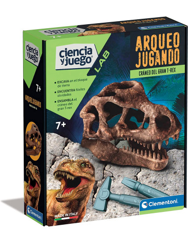 Arquejugando Cráneo de T-Rex Juego Educativo Ciencia