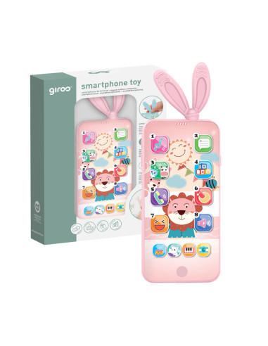 Giros Baby Telefono Movil Luces Y Sonidos Rosa