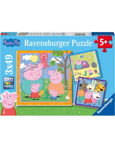 Puzzle infantil Peppa Pig 3x 49 Piezas