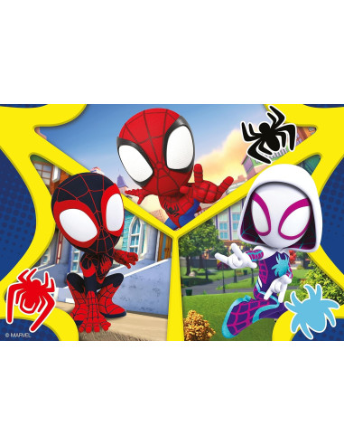 Puzzle Spidey, Colección 2 x 24, 2 Puzzle de 24 Piezas