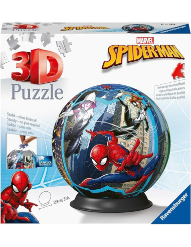 Puzzle 3D Spider-Man, Puzzle Ball, 72 Piezas