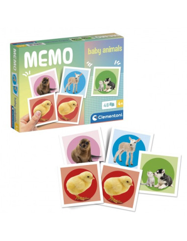 Memo Pocket Baby Animales - Juego de Memoria