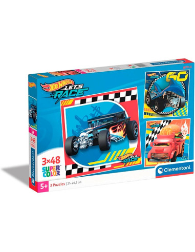 Puzzle Hot Wheels 3X48PZS