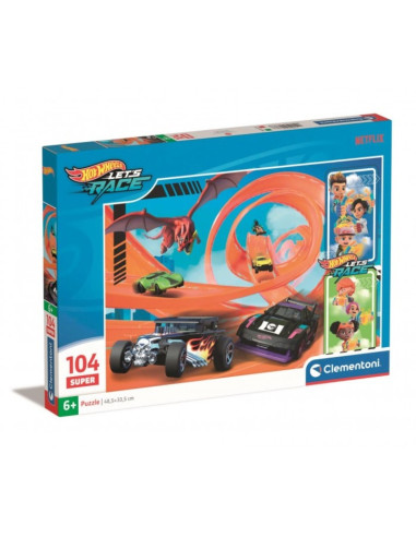 Puzzle Hot Wheels 104pzs